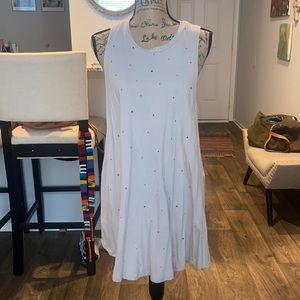 Distressed tank dress